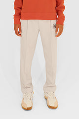 EMBLEM STRETCH PANTS - CREAM