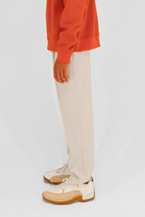 EMBLEM STRETCH PANTS - CREAM