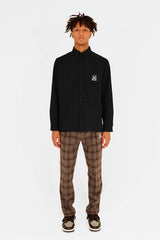 EMBLEM LS SHIRTS - BLACK