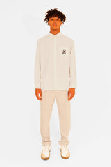 EMBLEM LS SHIRTS - WHITE