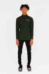 MOCKNECK LS ZIP JERSEY - GREEN