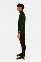 MOCKNECK LS ZIP JERSEY - GREEN