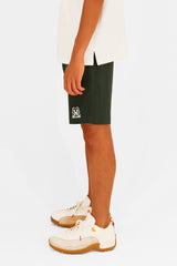 EMBLEM STRETCH SHORT PANTS - GREEN