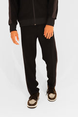 EMBLEM TRACK PANTS - BLACK