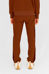 EMBLEM TRACK PANTS - BROWN