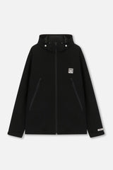 WATER-PROOF STRETCH NYLON JACKET - BLACK