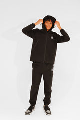 WATER-PROOF STRETCH NYLON JACKET - BLACK