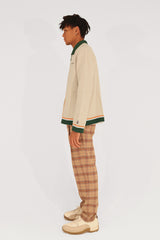 ZIP-UP KNIT JACKET - CREAM