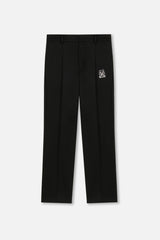 EMBLEM STRETCH PANTS - BLACK