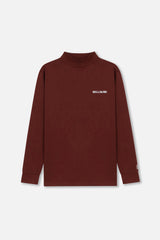 MOCKNECK LS JERSEY - BURGUNDY