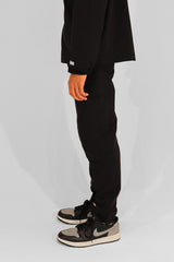 WATER-PROOF STRETCH CARGO PANTS - BLACK