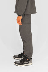 WATER-PROOF STRETCH CARGO PANTS - CHARCOAL