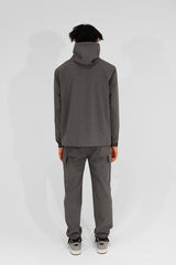 WATER-PROOF STRETCH NYLON JACKET - CHARCOAL