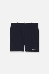 DRY-STRETCH LOGO SHORT PANTS - NAVY