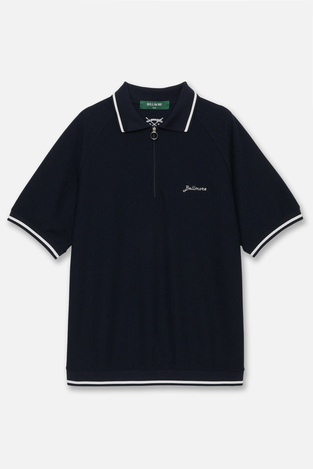 BELLMORE ゴルフ　ポロシャツネイビー 4月30日発売] JACQUARD S/S POLO SHIRTS - NAVY – BELLMORE