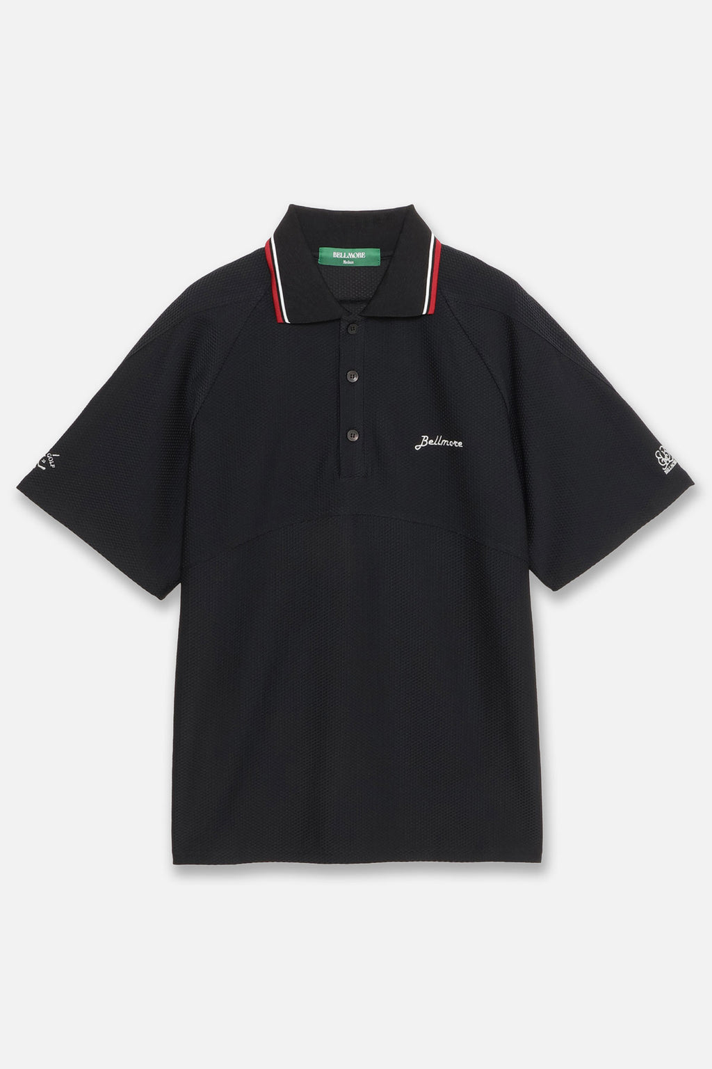 5月22日発売] PANELED S/S POLO SHIRTS - BLACK – BELLMORE
