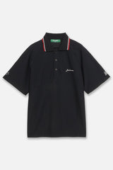 [5月22日発売] PANELED S/S POLO SHIRTS - BLACK