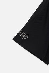 [5月22日発売] PANELED S/S POLO SHIRTS - BLACK