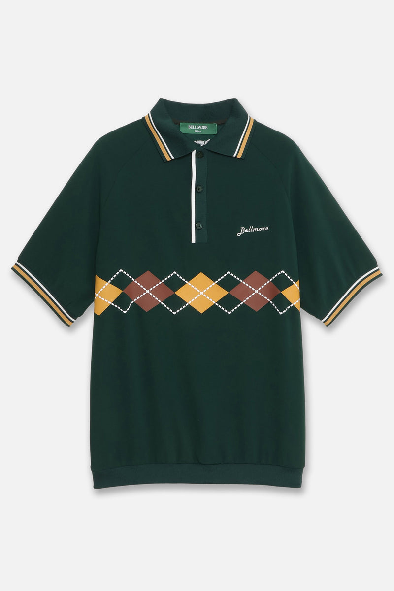 ARGYLE S/S POLO SHIRTS - GREEN – BELLMORE