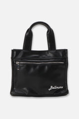 [6月2日発売] SMALL LOGO FAUX LEATHER CART BAG - BLACK