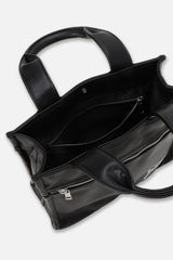 [6月2日発売] SMALL LOGO FAUX LEATHER CART BAG - BLACK