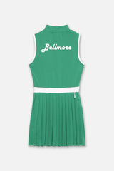 [7月23日発売] SLEEVE LESS MOCKNECK ONE PIECE - GREEN