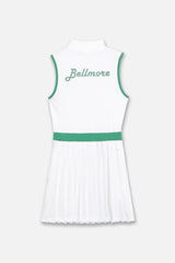 [7月23日発売] SLEEVE LESS MOCKNECK ONE PIECE - WHITE