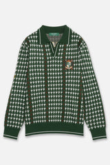FRANCK MULLER×BELLMORE COLLAB PATTERNED L/S KNIT - GREEN
