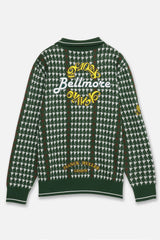FRANCK MULLER×BELLMORE COLLAB PATTERNED L/S KNIT - GREEN