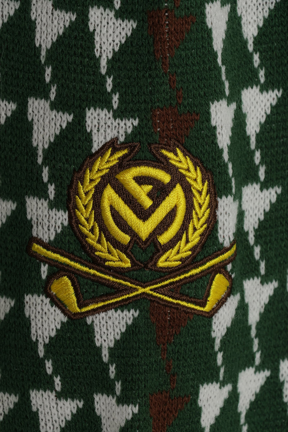 FRANK MULLER×BELLMORE COLLABO PATTERNED L/S KNIT - GREEN