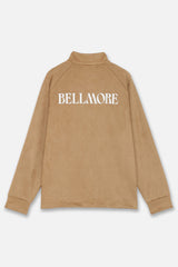 EMBLEM BUTTON L/S MOCKNECK - BROWN