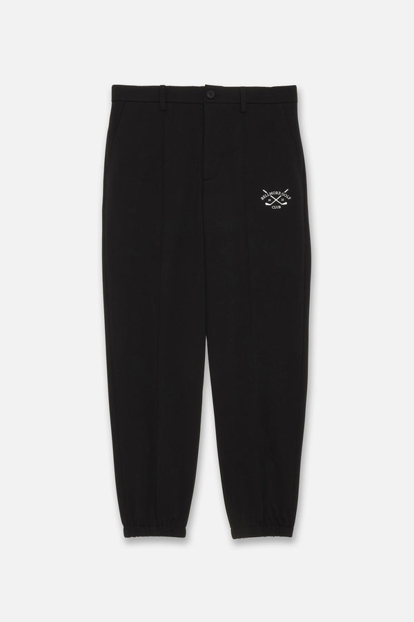 JOGGER TUCK PANTS - BLACK