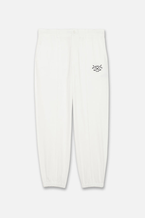 JOGGER TUCK PANTS - WHITE