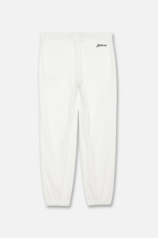 JOGGER TUCK PANTS - WHITE