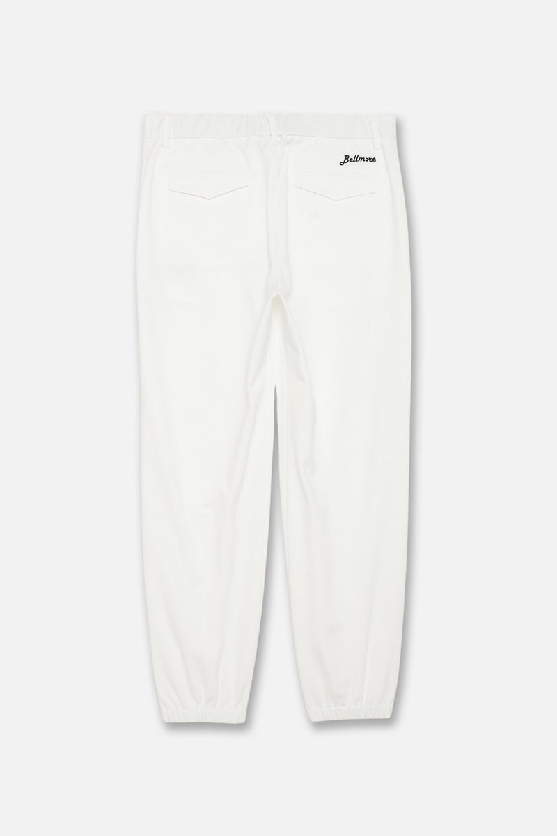 JOGGER TUCK PANTS - WHITE