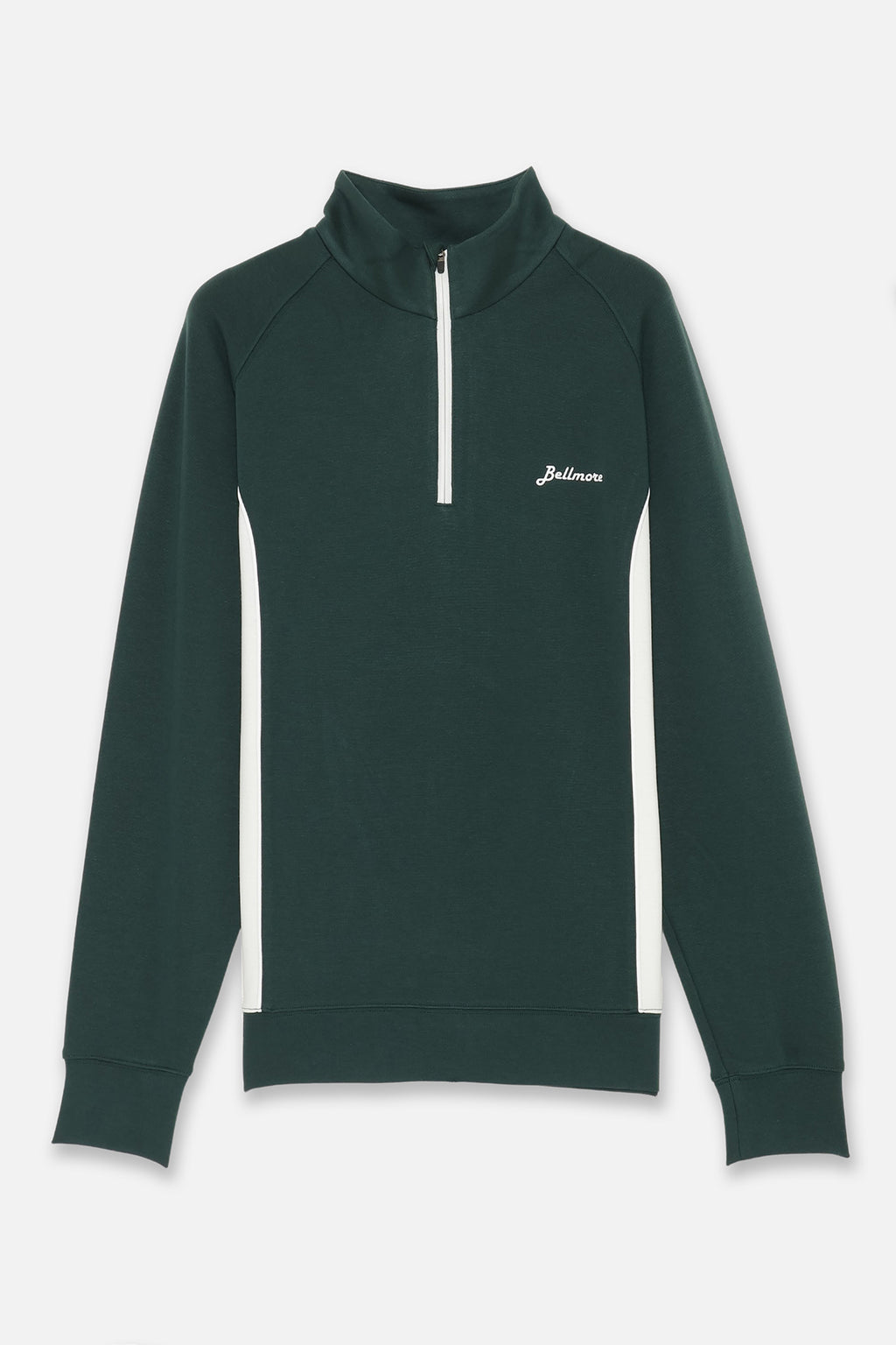 DUALWARM LS ZIP MOCKNECK - GREEN – BELLMORE