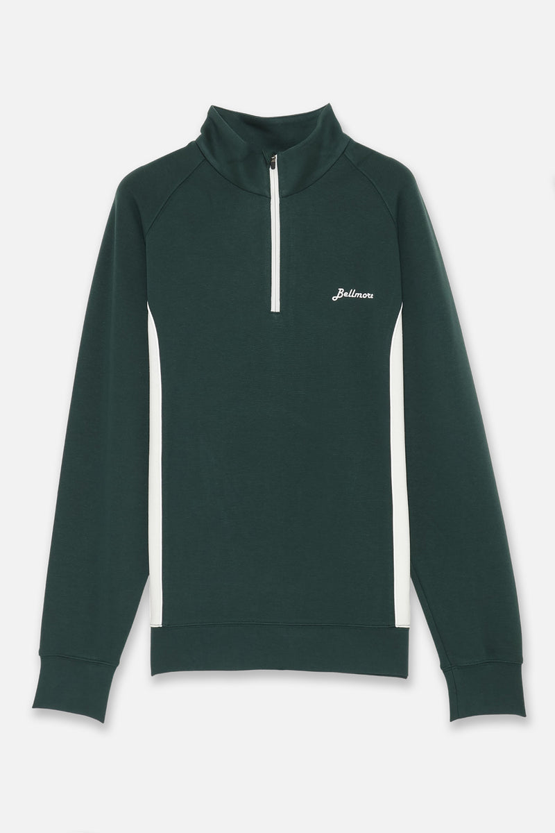 DUALWARM LS ZIP MOCKNECK - GREEN