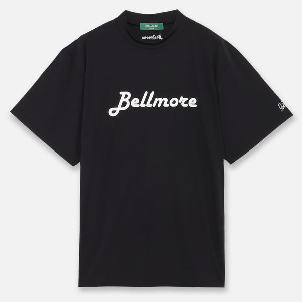 LOGO SS MOCKNECK - BLACK – BELLMORE