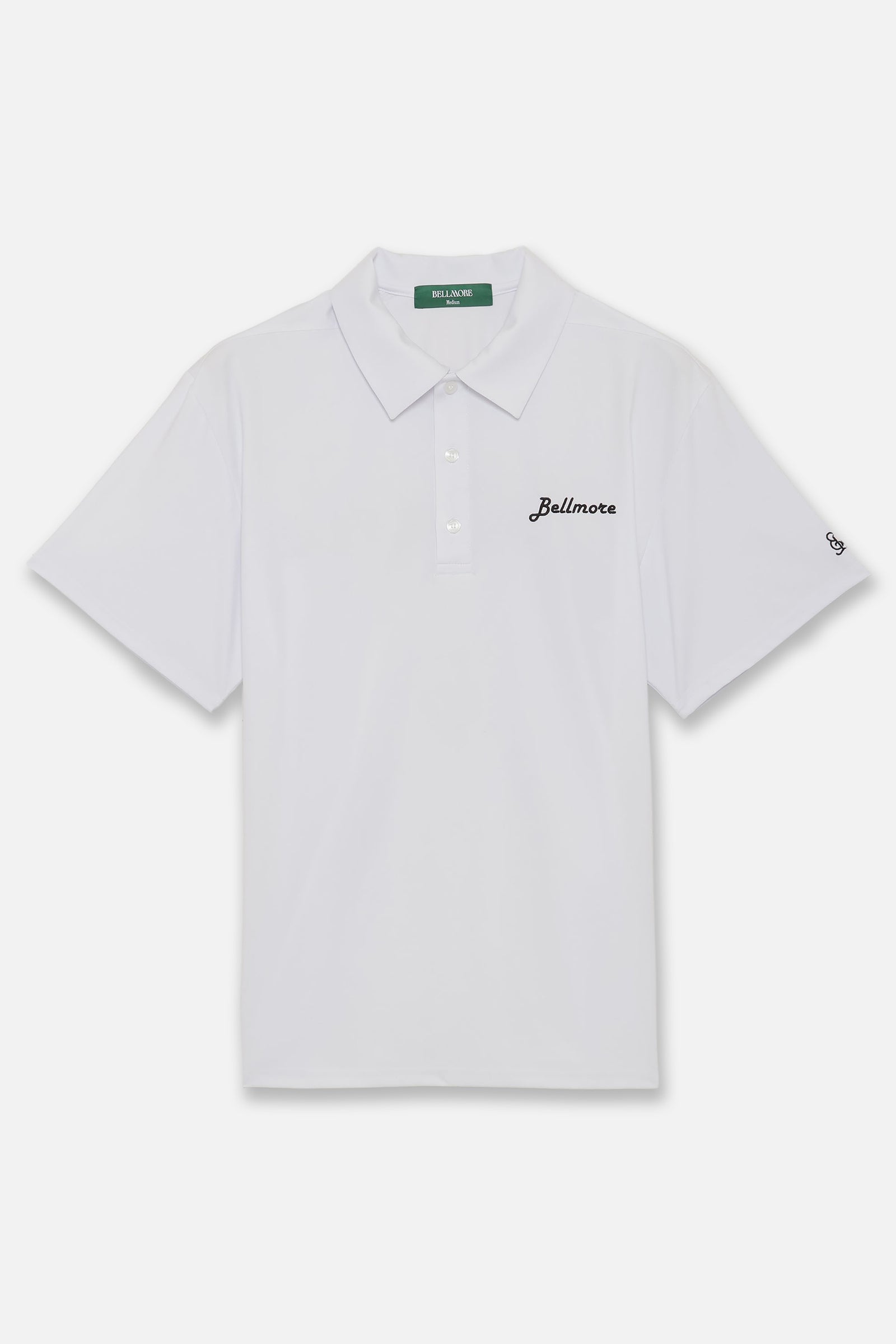 LOGO SS POLO SHIRTS - WHITE – BELLMORE