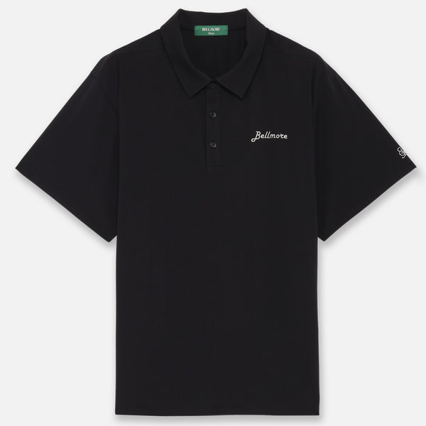 BELLMORE ベルモア　Vネックセーター　ゴルフ　ロゴ　刺繍　M TWO_TONE_BUTTON_POLO_SHIRTS_-