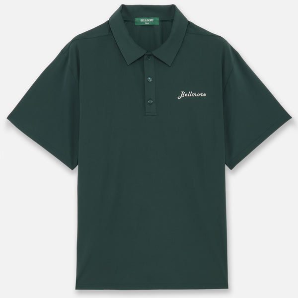 LOGO SS POLO SHIRTS - GREEN – BELLMORE