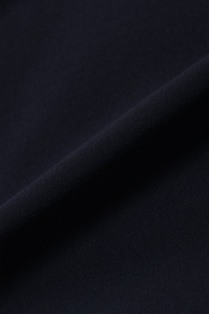 DRY-STRETCH SS ZIP POLO SHIRTS - NAVY