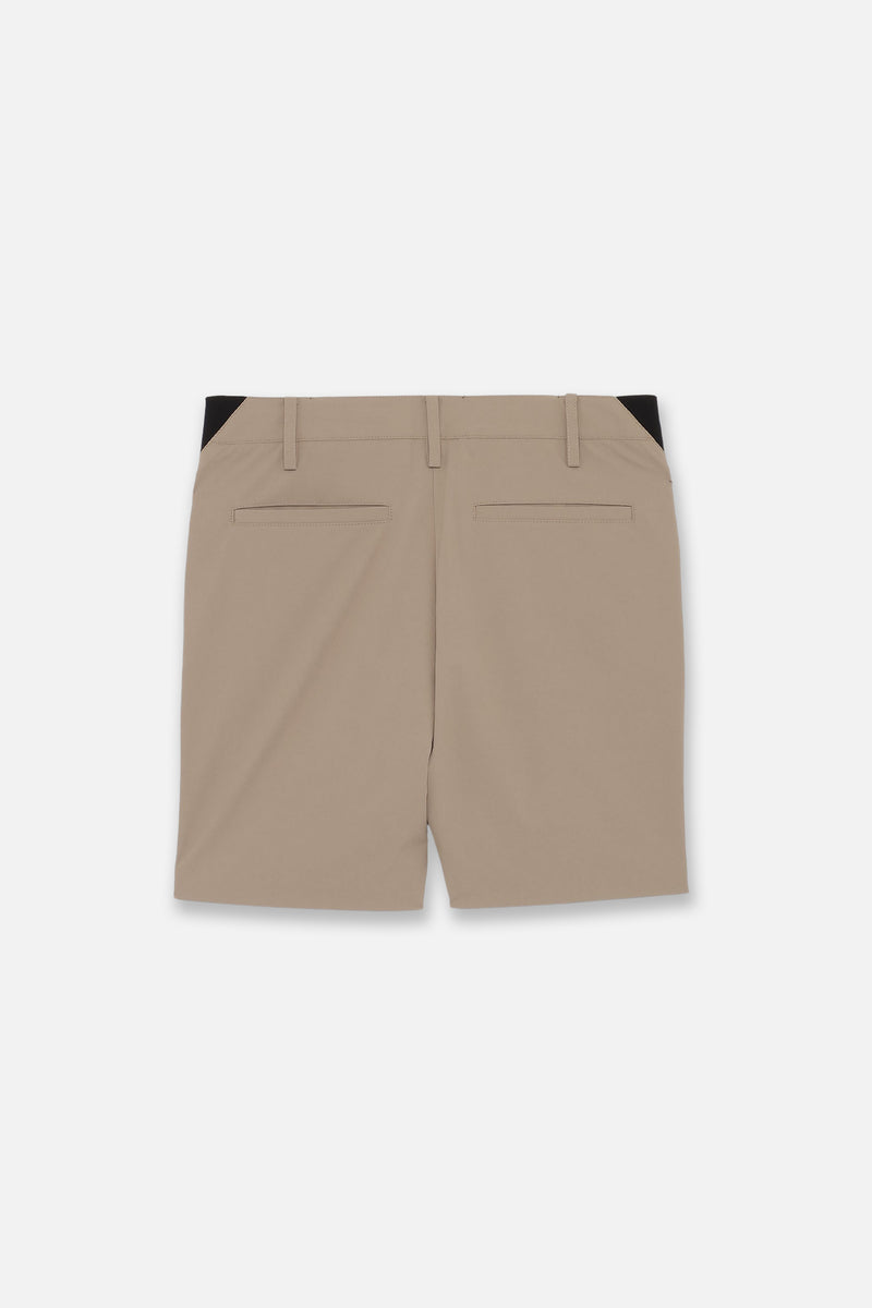 DRY-STRETCH LOGO SHORT PANTS - BEIGE