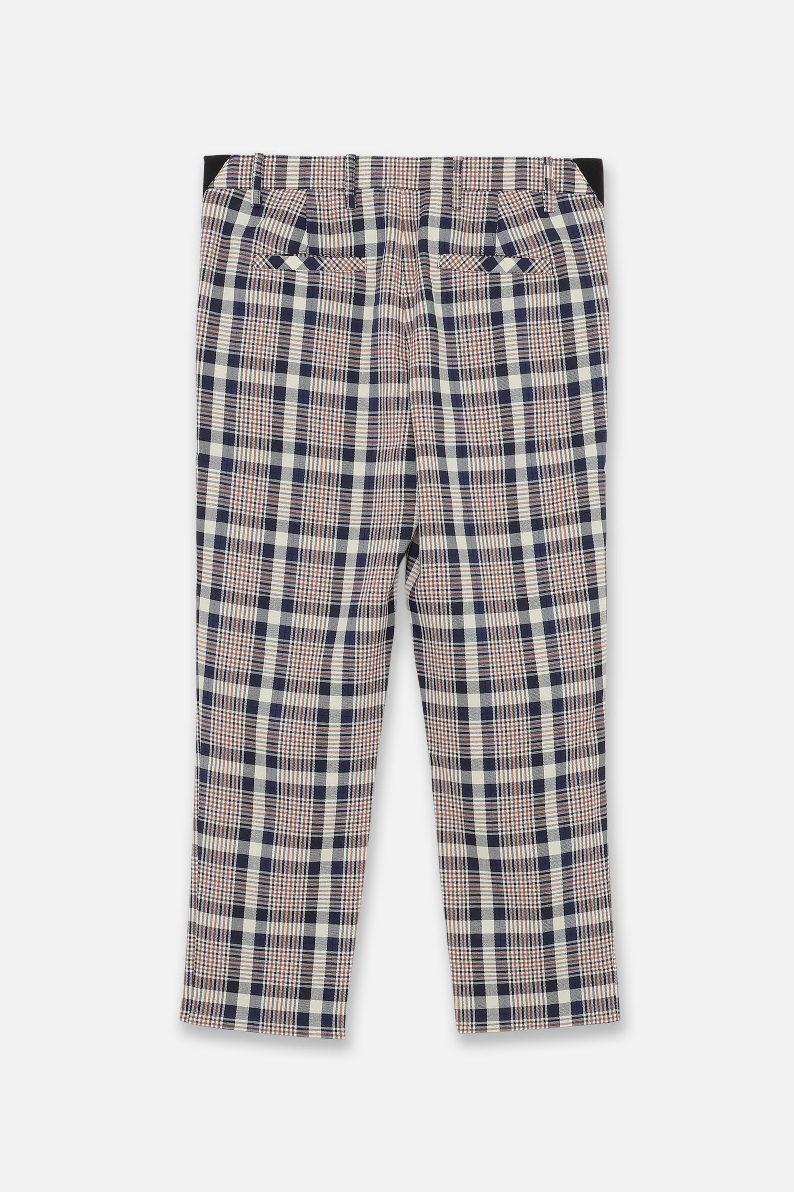 BELLMORE ベルモア　チェックパンツ　ゴルフ　エンブレム　34 XL EMBLEM CHECK PANTS - NAVY – BELLMORE