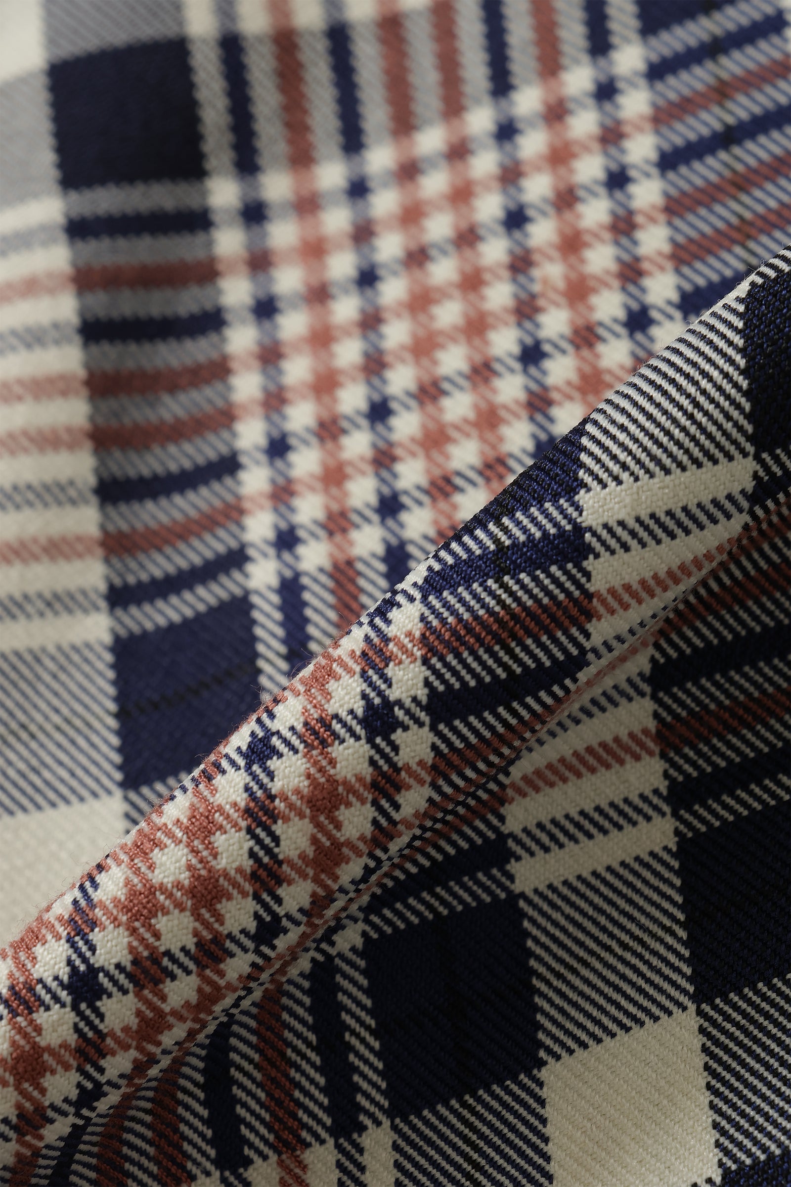 EMBLEM CHECK PANTS - NAVY – BELLMORE