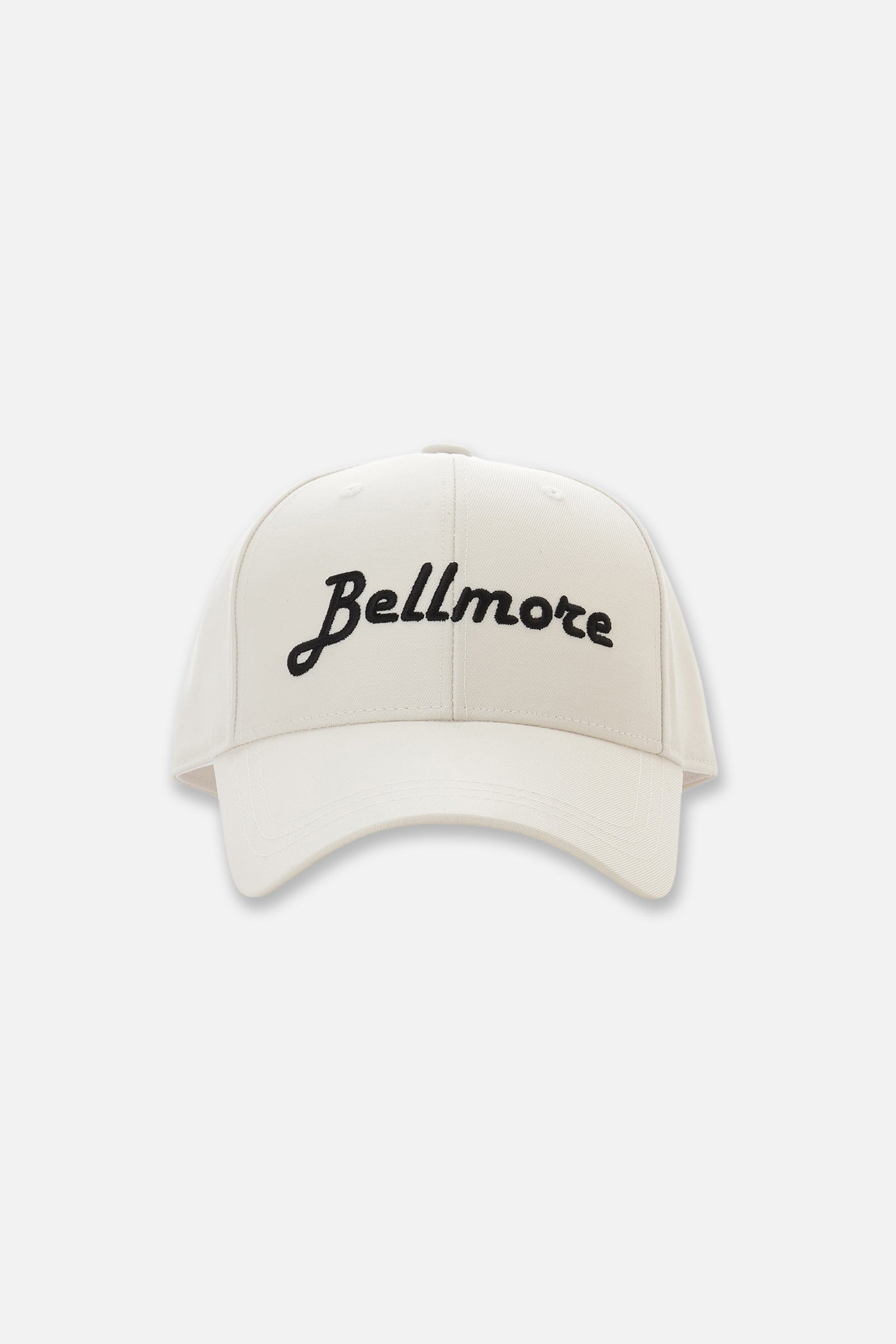 DimMoire ロゴ刺繍ダメージCAP ホワイト LOGO 6-PANEL CAP - WHITE – BELLMORE