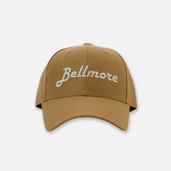 LOGO 6-PANEL CAP - BEIGE – BELLMORE