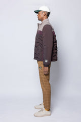 2WAY PUFFER JACKET - BROWN