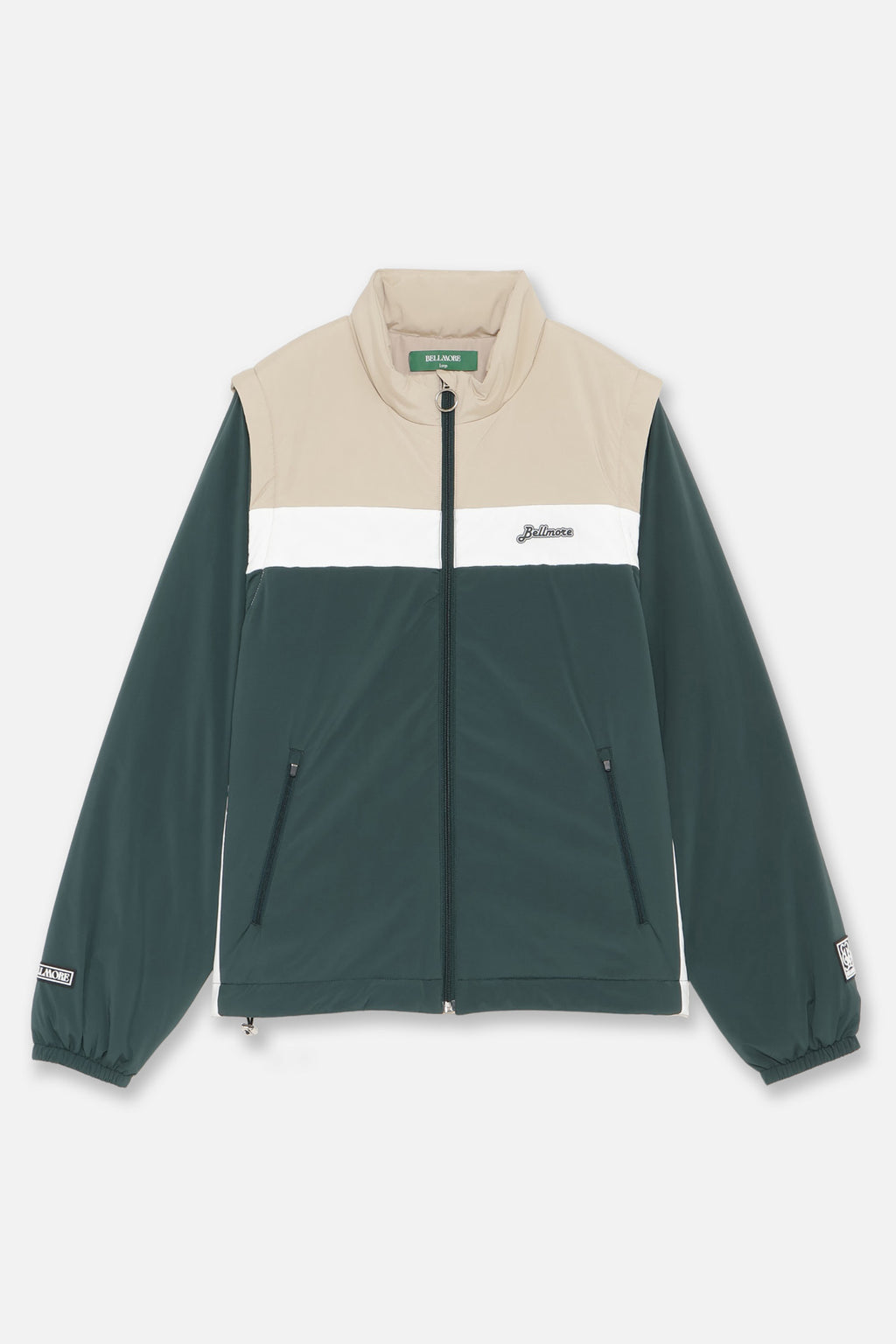 BELLMORE ベルモア　中綿ジャケット　ベスト　2way ゴルフ　M 2WAY PUFFER JACKET - GREEN – BELLMORE
