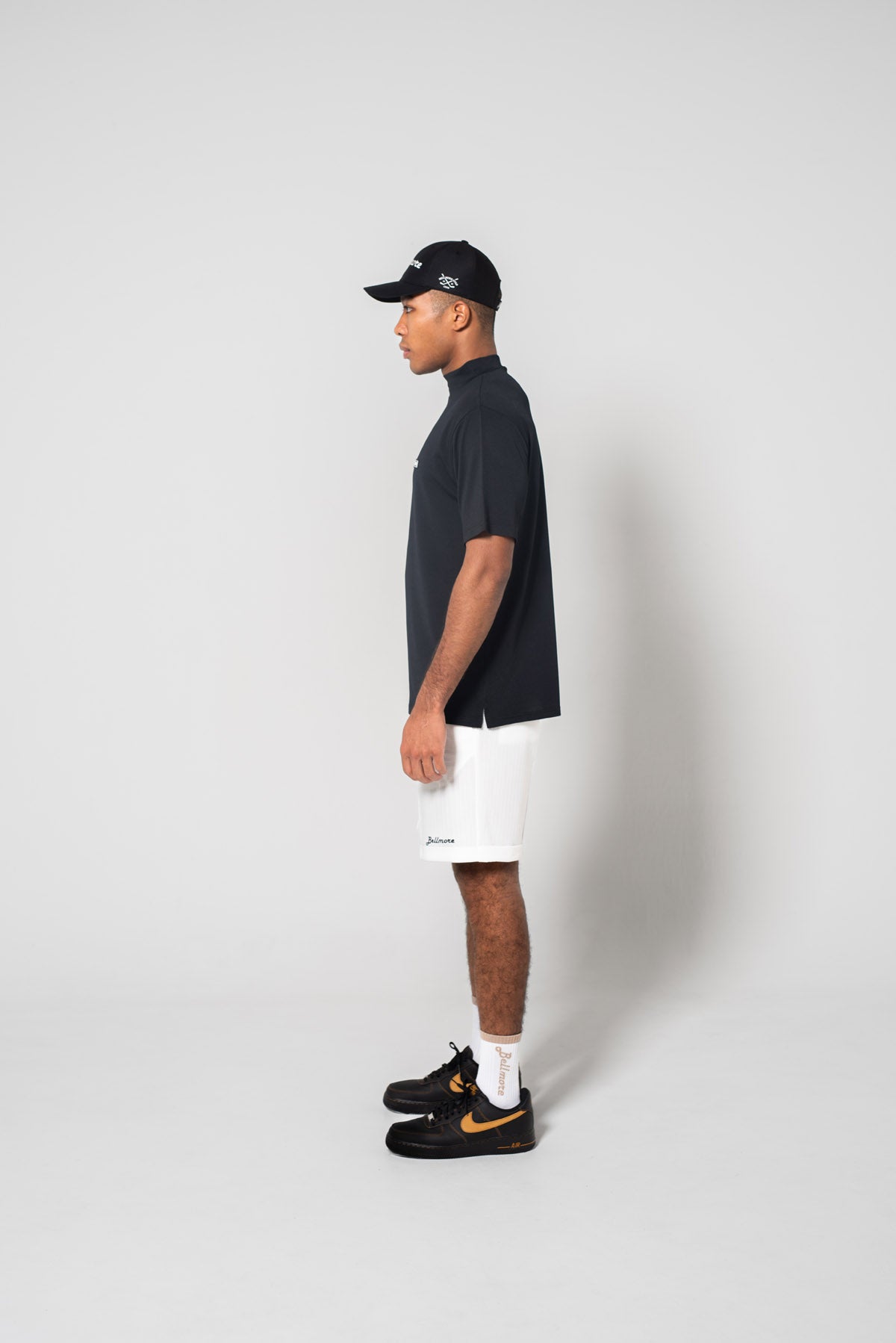BELLMORE ベルモア モックネック　AUTHENTIC MOCKNECK AUTHENTIC S/S MOCKNECK - BLACK – BELLMORE